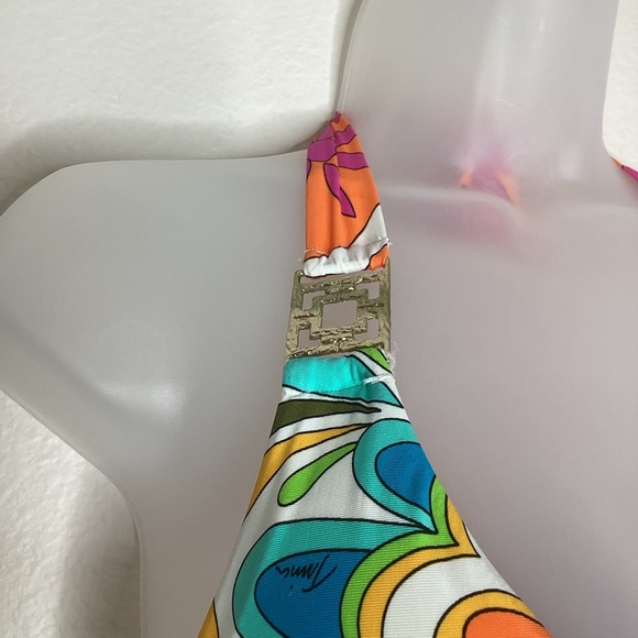 Trina Turk Tamarindo Beach Dress Cover Up Halter Top Med - Picture 8 of 10